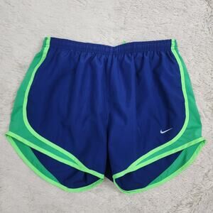 Nike Women's Tempo Dri-Fit Running Shorts Size Medium Blue Green Seahawks